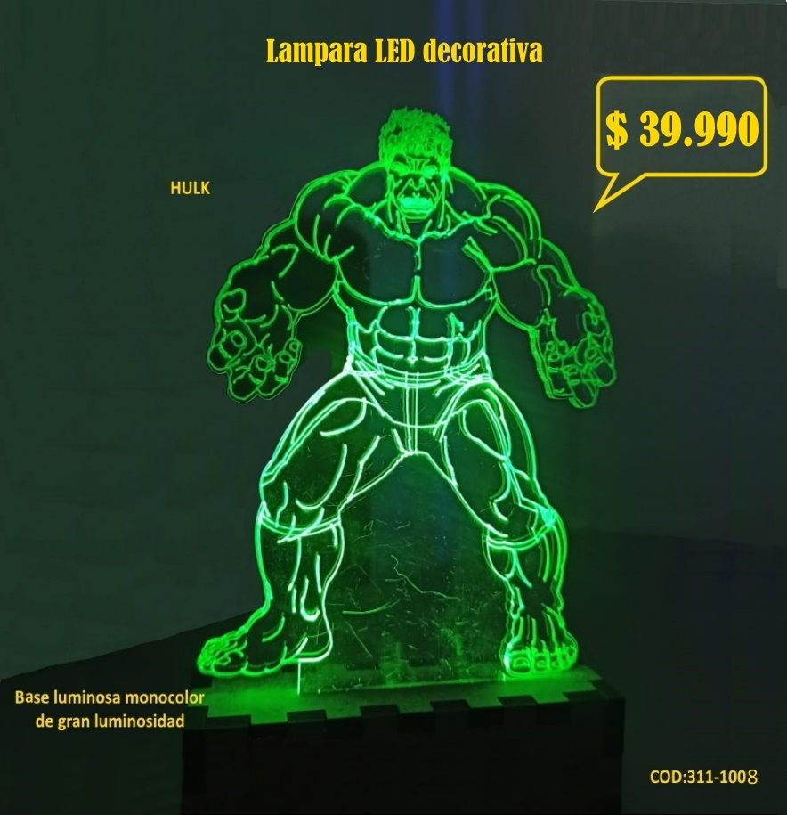 Lampara Hulk